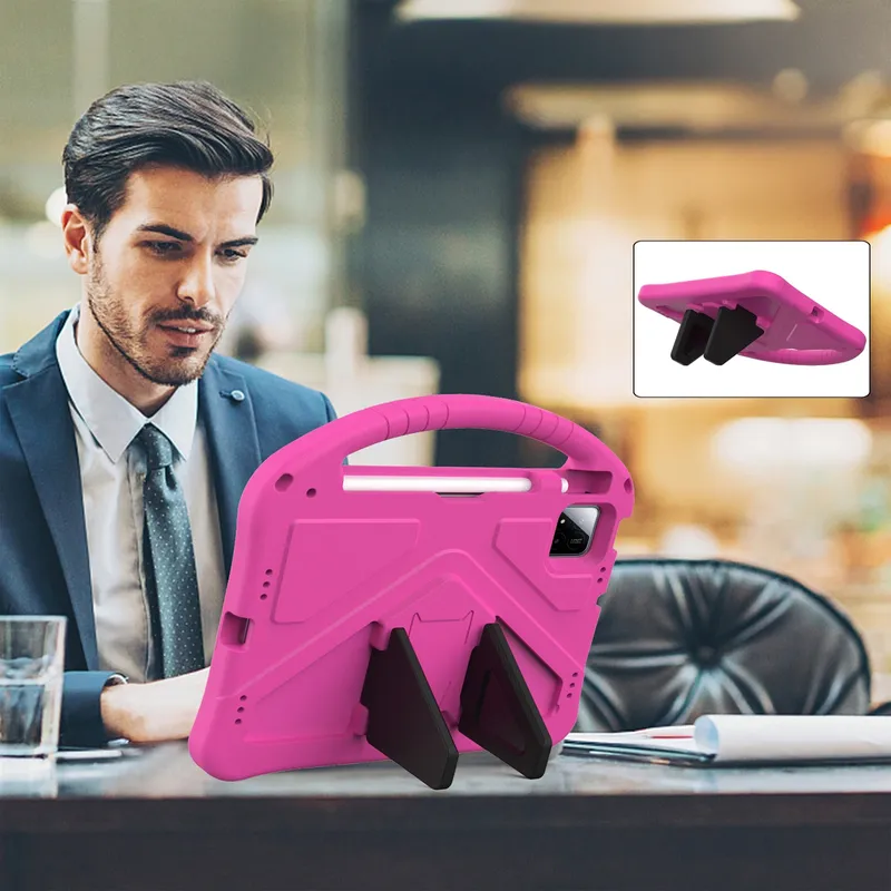 Etui FunColor Do XIAOMI Pad 7/PAD 7 Pro 11.2 Pancerne Z Podstawką - Różowe