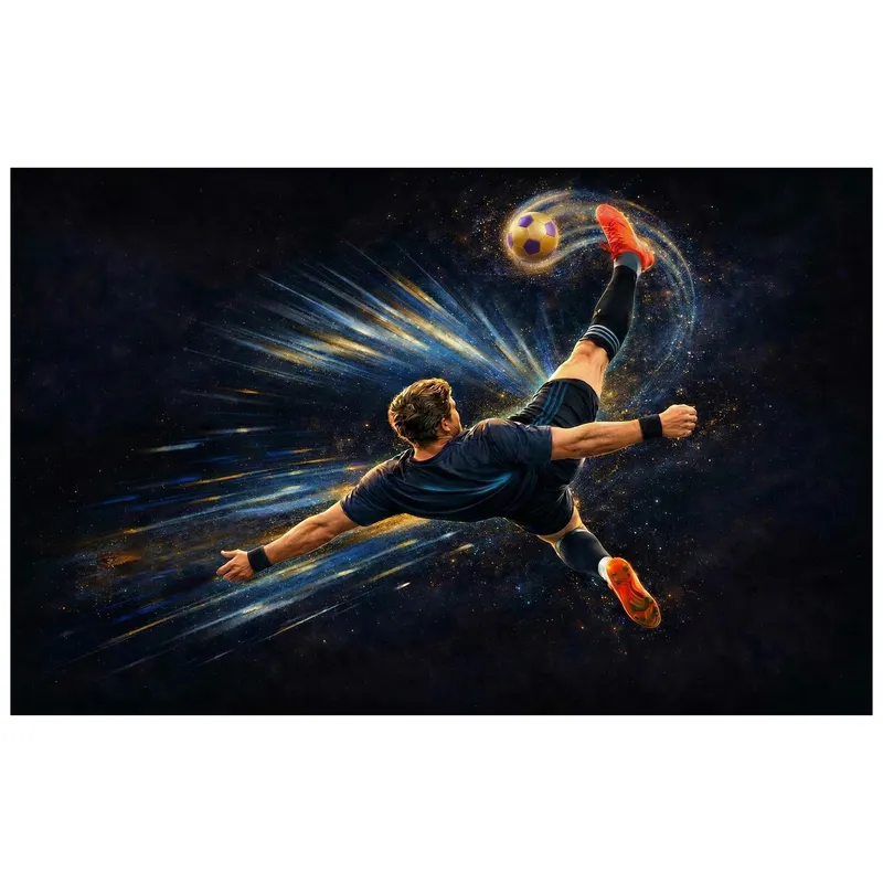 Dywan Gamingowy Mata Pod Fotel OverHeadKick 170x120 cm - Czarny 150x100 cm