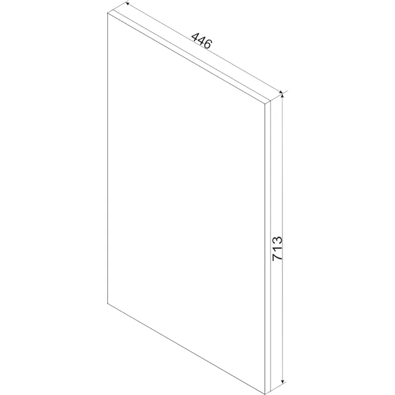 Front Do Zmywarki 45PZ ELLEN 14 - Szary