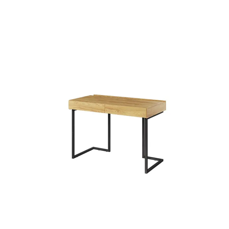 Biurko 110 2S Wolnostojące Hikora Naturalna/Raw Steel TEEN FLEX TF06+TF15