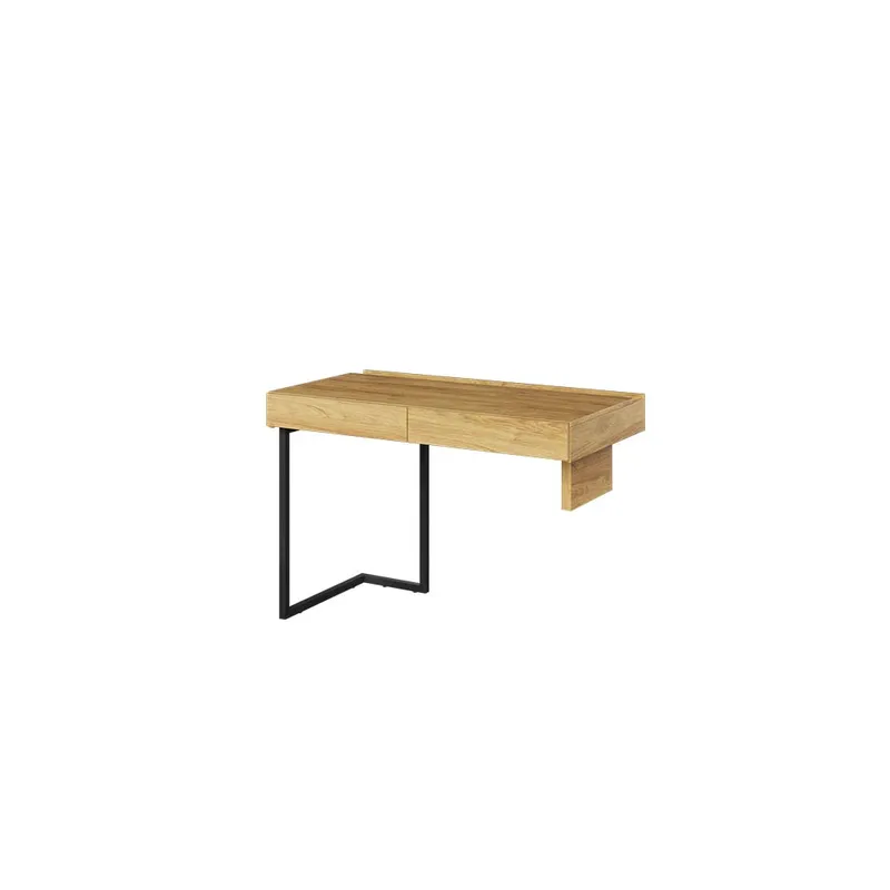 Biurko 110 2S Prawe/Lewe Hikora Naturalna/Raw Steel TEEN FLEX TF06