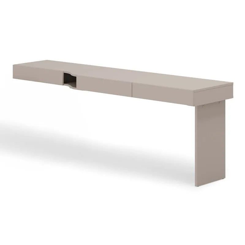 Biurko Prawe 3S Szampański/Clay Gray WOOW WO11P