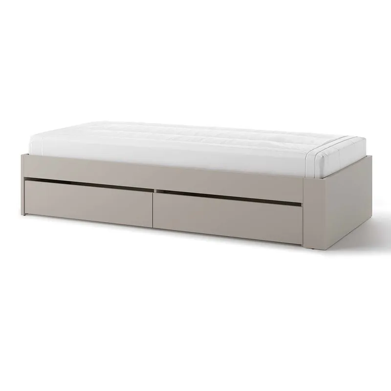 Łóżko Rozsuwane 90x200 Clay Gray WOOW WO12