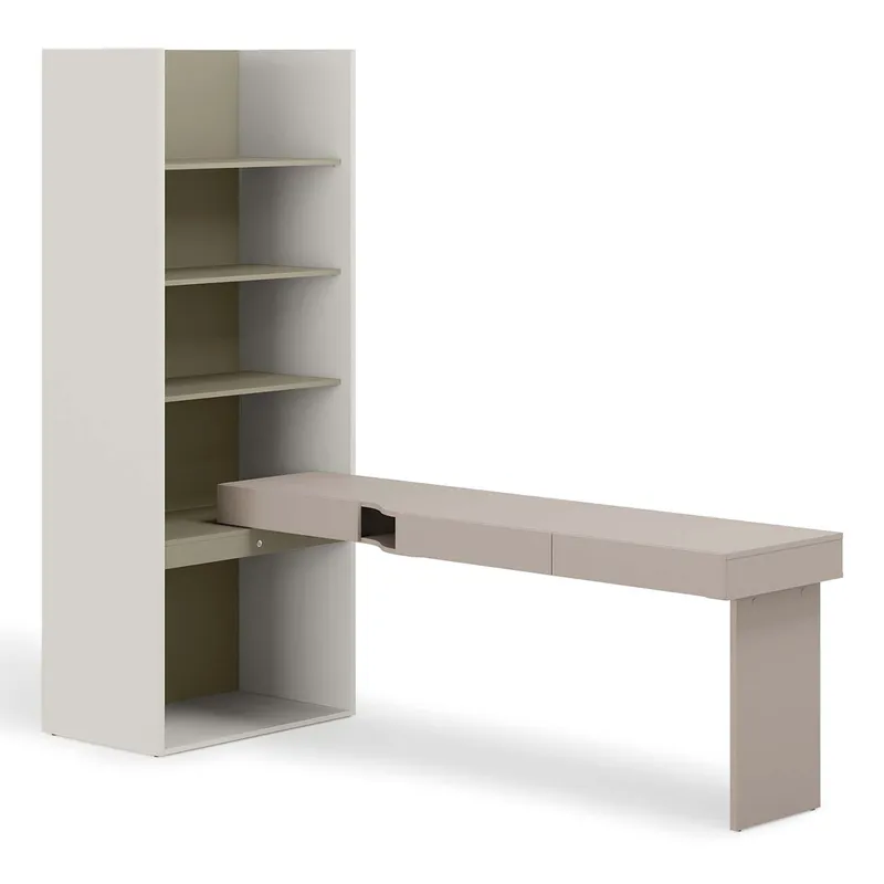 Meble Młodzieżowe WOOW SET 10P Szampański / Clay Grey / Eukaliptus