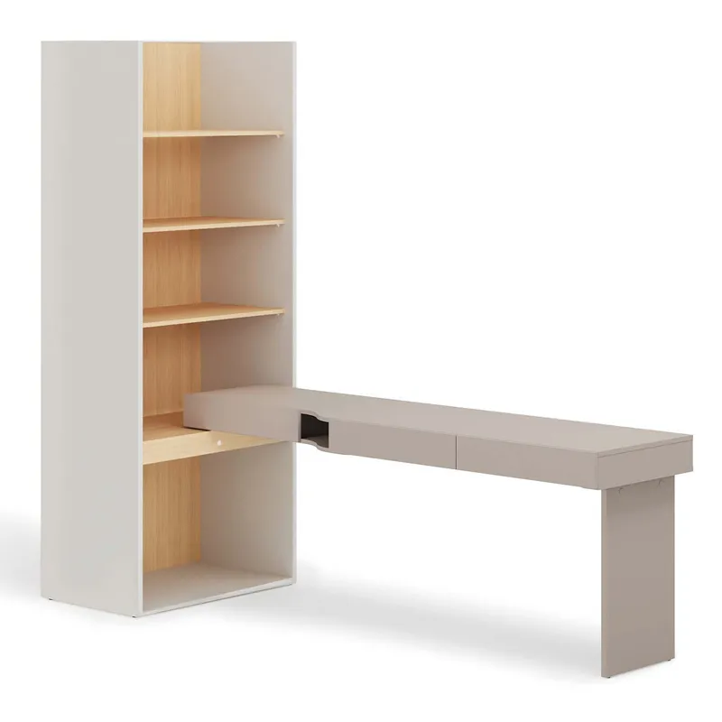 Meble Młodzieżowe WOOW SET 10P Szampański / Dąb Vincenza / Clay Grey