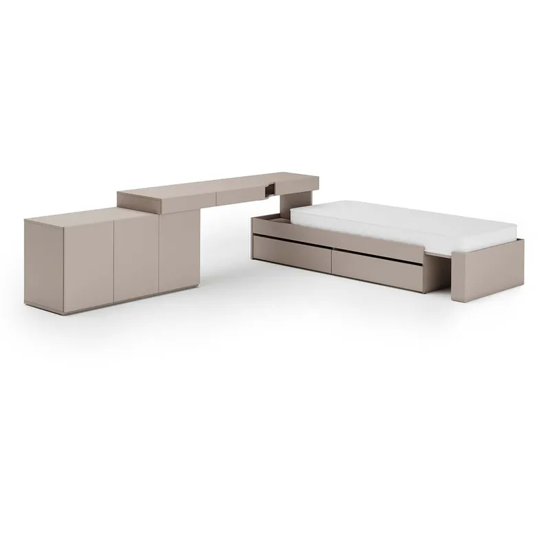 Meble Młodzieżowe WOOW SET 01l Szampański / Clay Grey