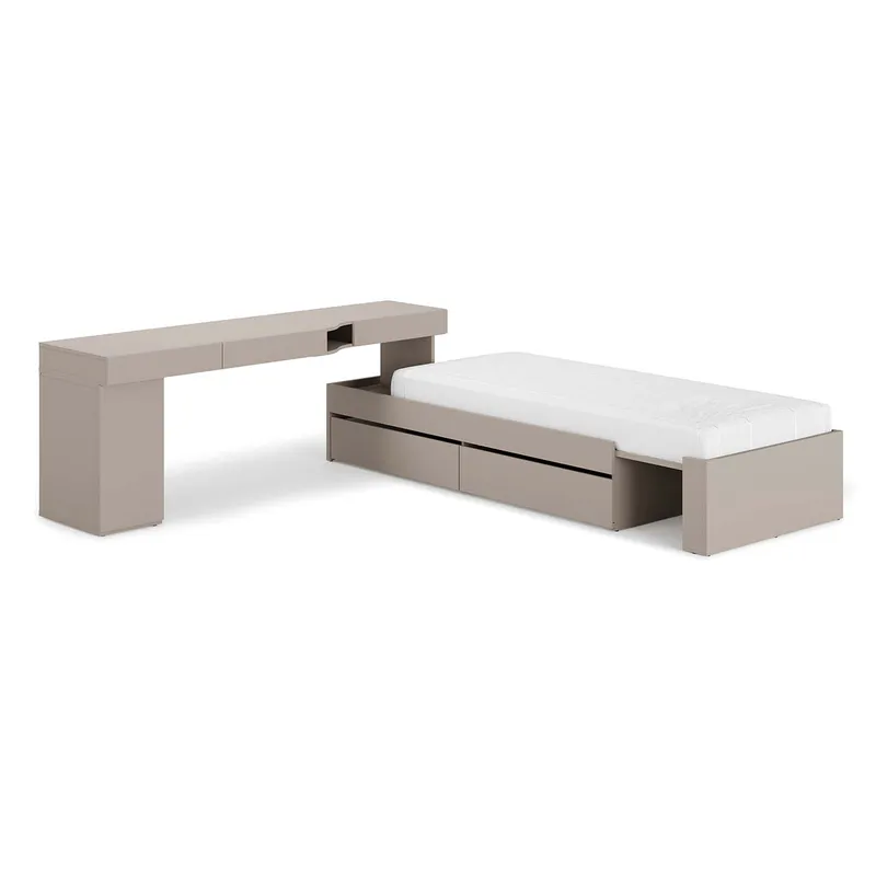 Meble Młodzieżowe WOOW SET 02l Szampański / Clay Grey