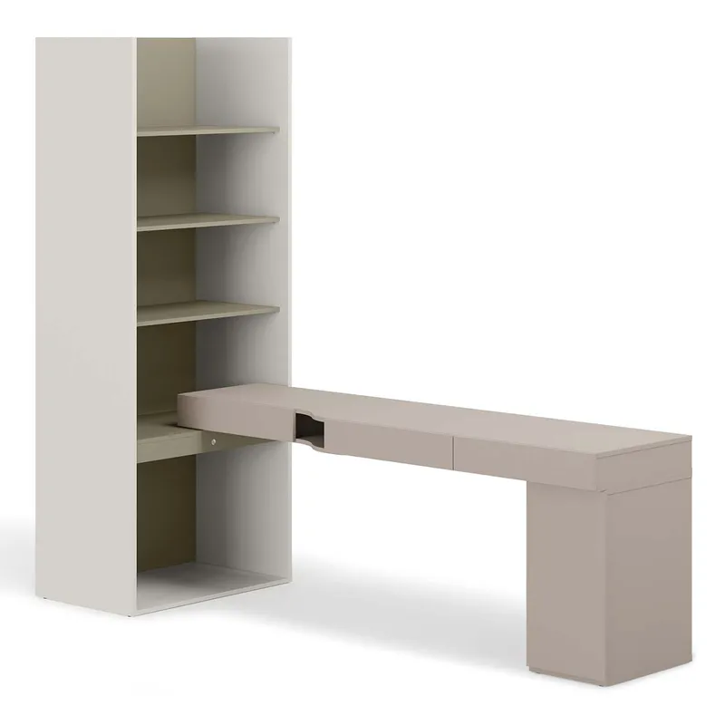 Meble Młodzieżowe WOOW SET 09P Szampański / Clay Grey / Eukaliptus