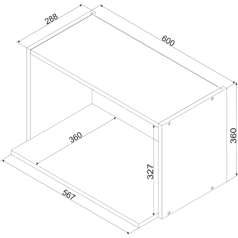 Szafka Górna WO60MV ELLEN 23 Dąb Artisan