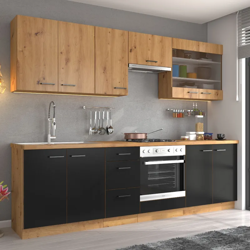 Kuchnia MADERA 1 Dąb Artisan / Czarny
