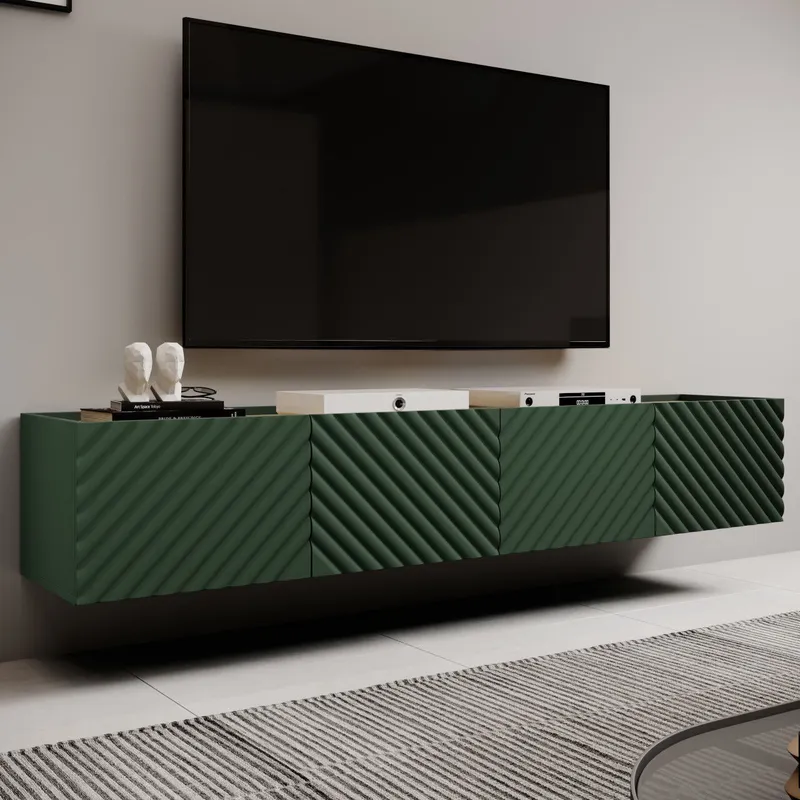 Komoda RTV INDA 4D Labrador / Dąb Artisan