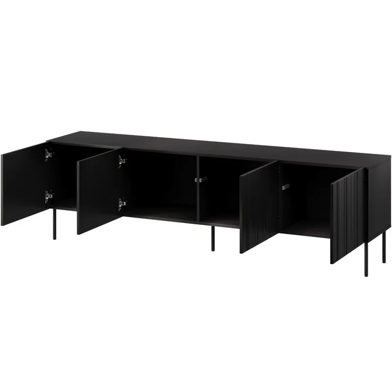 Komoda RTV ISOLA 200 Czarny Mat