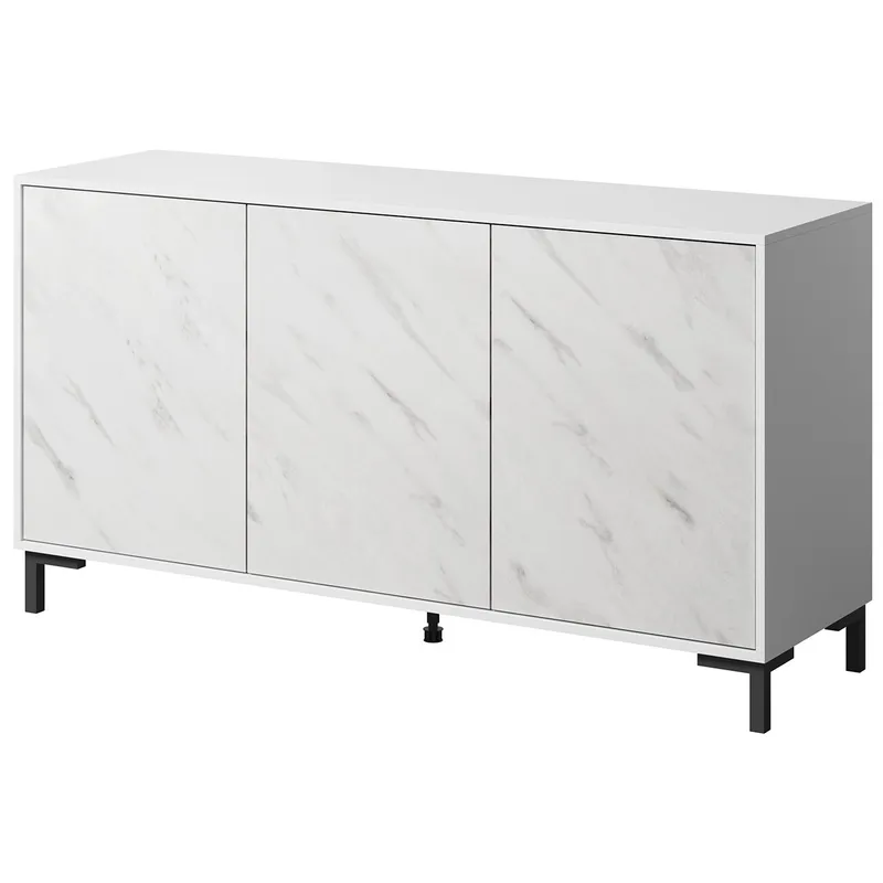 Komoda MARMI 150 Biały / Marmur Biały