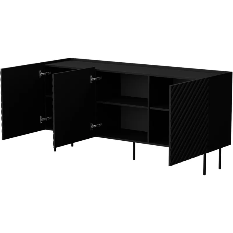 Komoda TESSI 165 3D - Czarny
