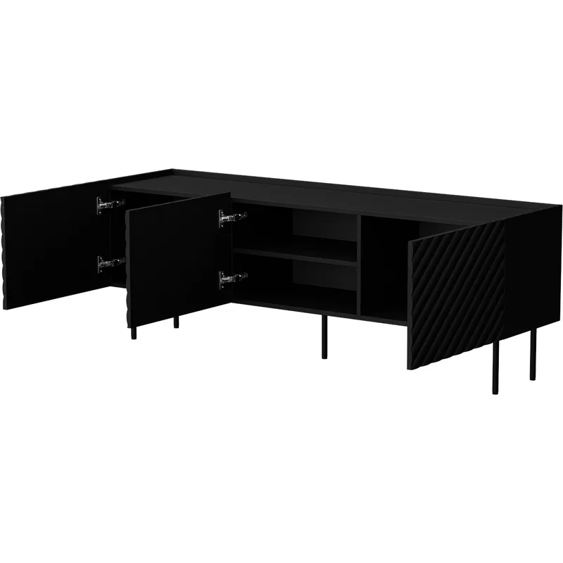 Komoda RTV TESSI 165 3D - Czarny