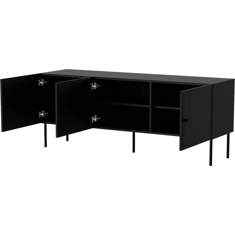 Komoda RTV LAZZO BIS 150 Czarny Mat