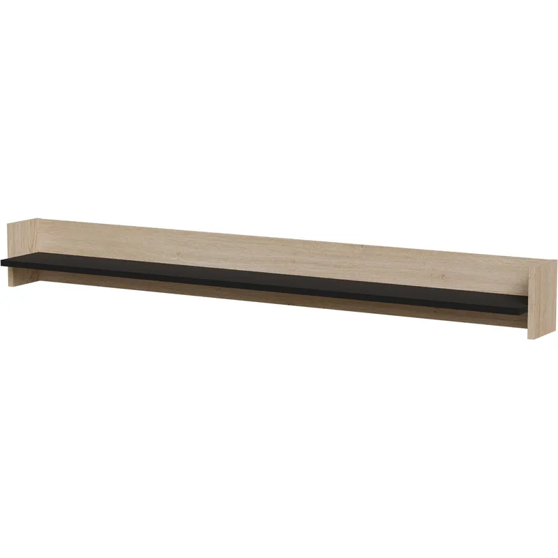 Półka PORTOS Dąb Cremona / Czarny