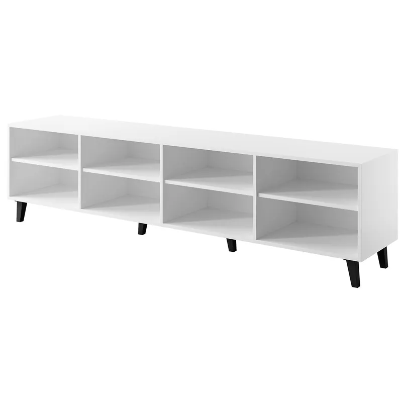 Komoda RTV RAFO Biały / Dąb Craft