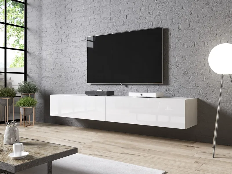 Komoda RTV EDIL 200 Biały Połysk