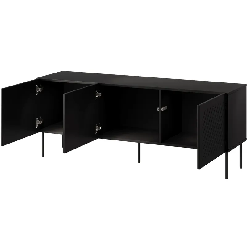 Komoda RTV CASSIE 150 Czarny Mat