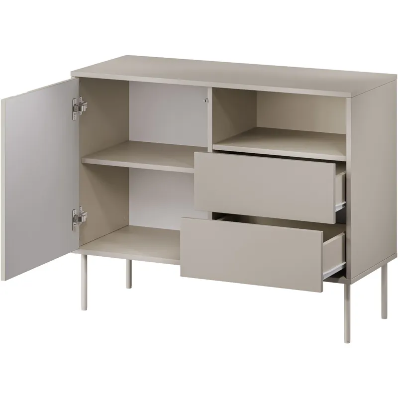 Komoda TIFFANY 1D2S Beż Mat
