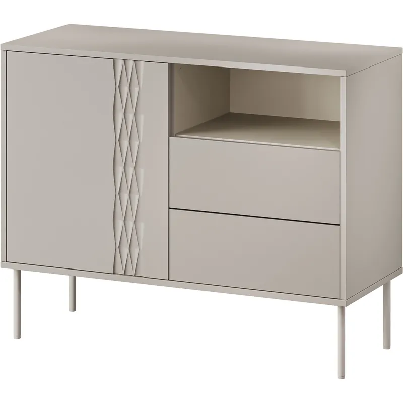Komoda TIFFANY 1D2S Beż Mat
