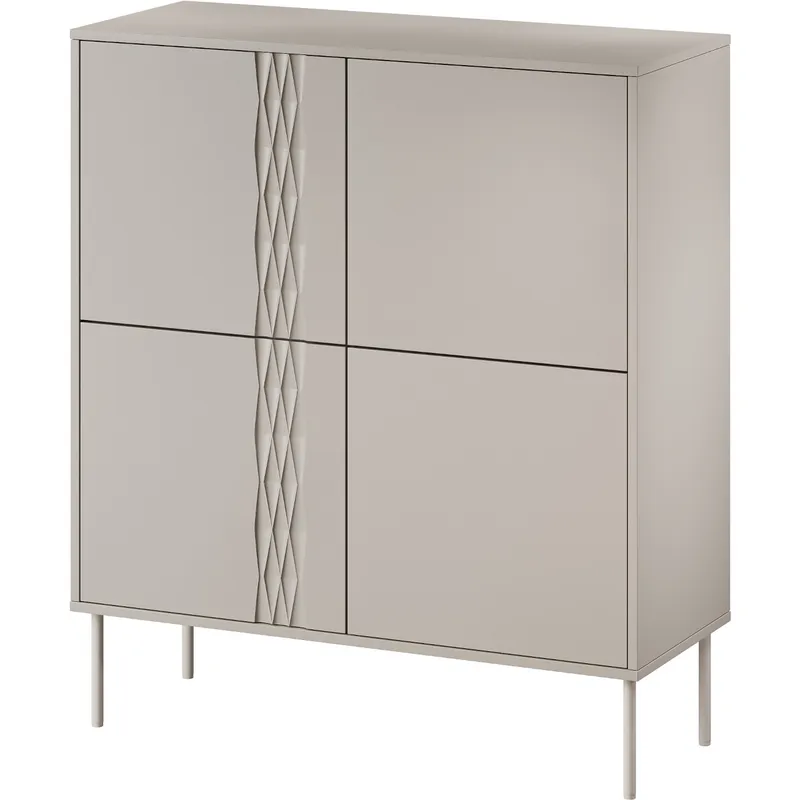 Komoda TIFFANY 4D Beż Mat