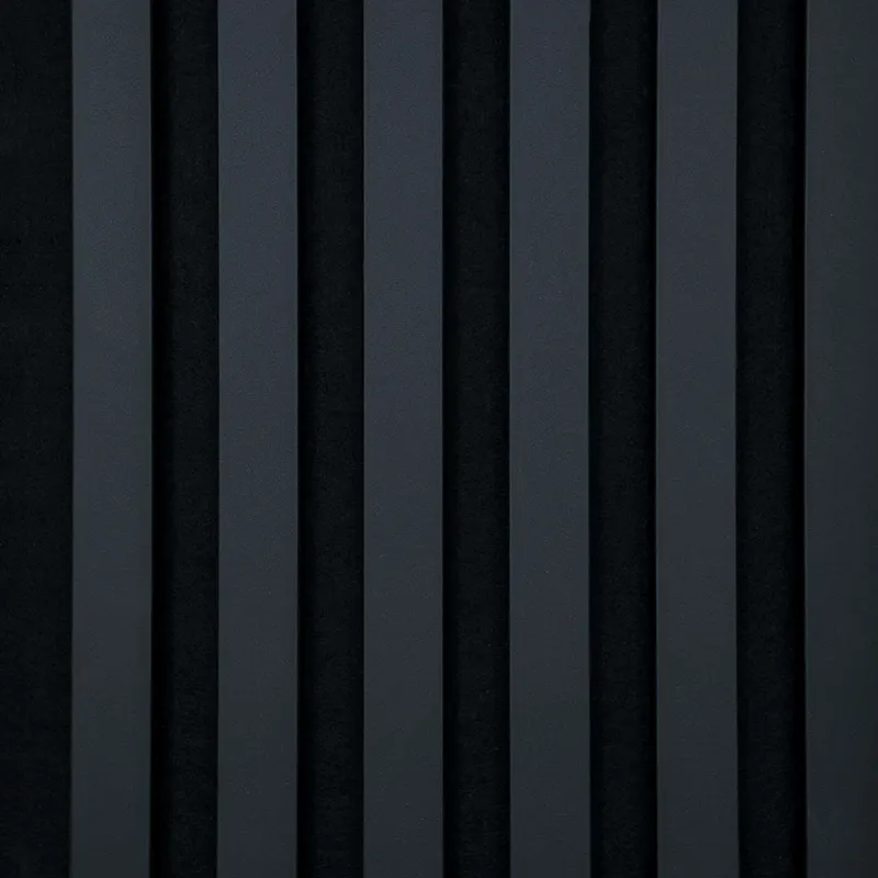 Panel Ścienny Z Lamelami 2szt. BRANDO 30x270cm 6l 8mm Czarny Mat