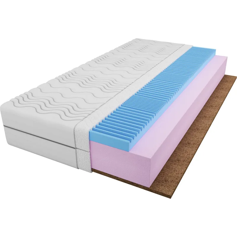 Materac Piankowy + Kokos 70x200 CYRIL BLANC