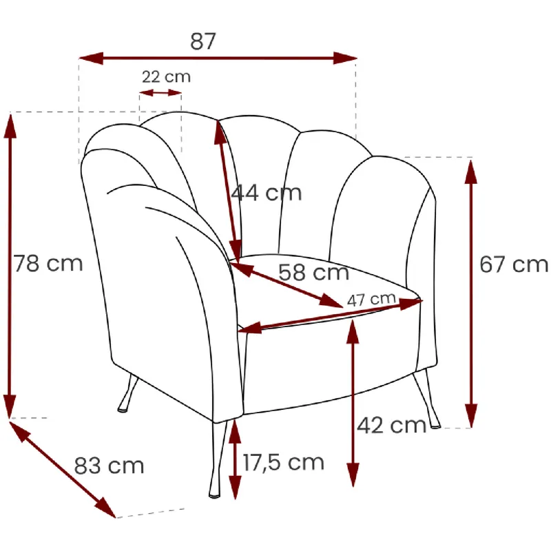Fotel ARDIA Eureka 2121 - Czarny