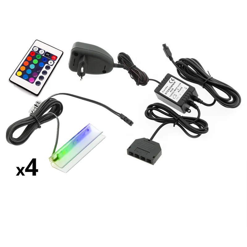 Oświetlenie LED Na 4 Półki RGB