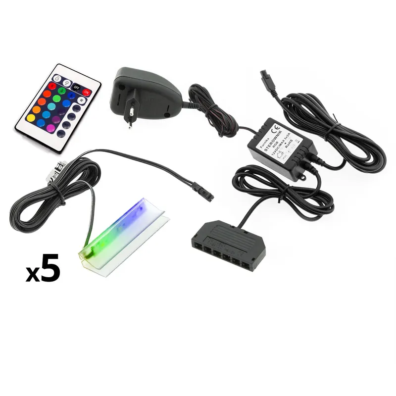 Oświetlenie LED Na 5 Półek RGB