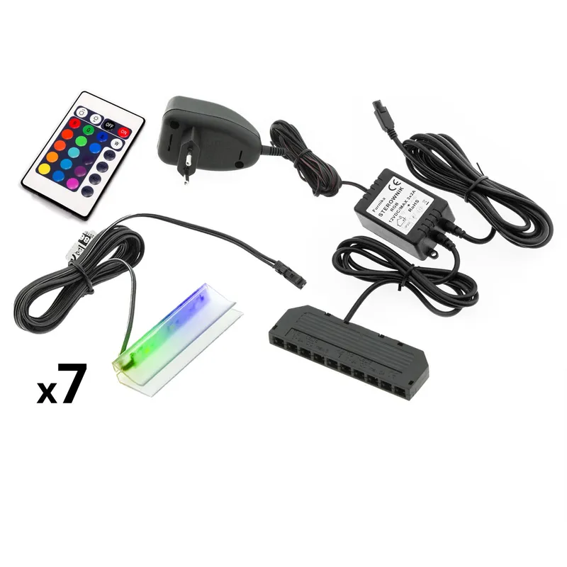 Oświetlenie LED Na 7 Półek RGB