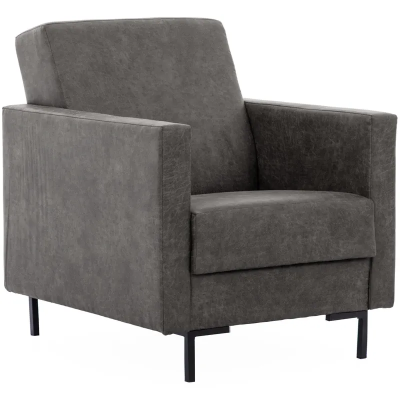 Fotel SELVA A Manila Dark Grey - Czarny