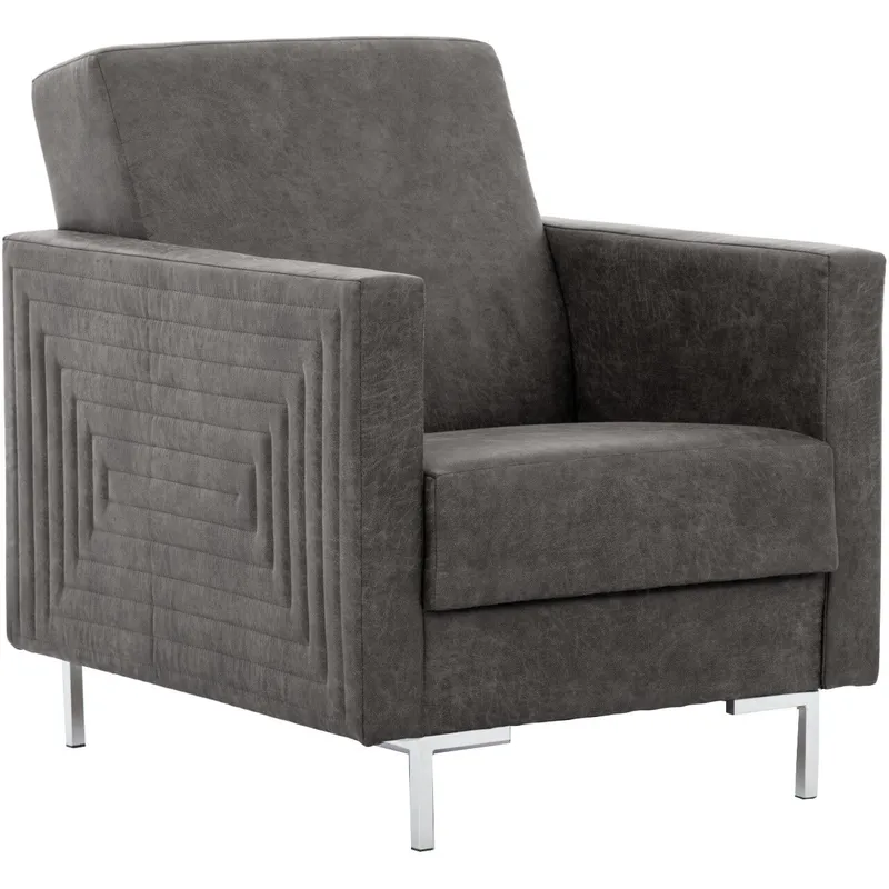 Fotel SELVA B Manila Dark Grey Chrom