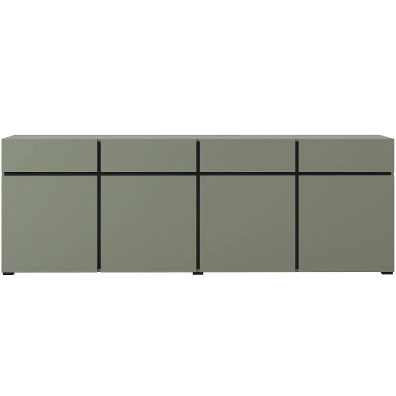 Komoda CROSI 25 Zielony / Czarny
