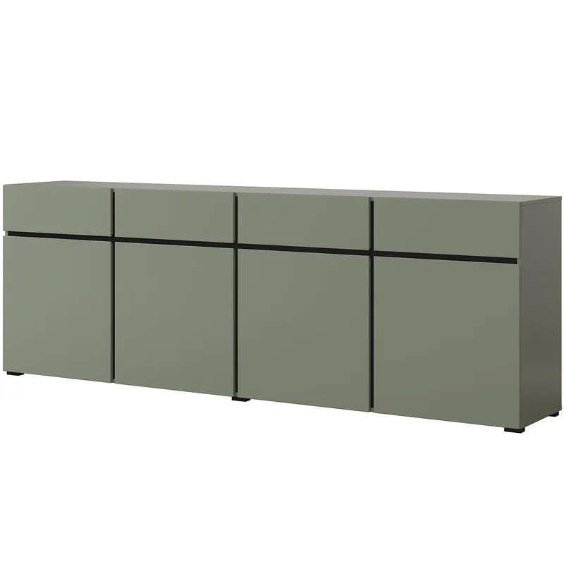 Komoda CROSI 25 Zielony / Czarny