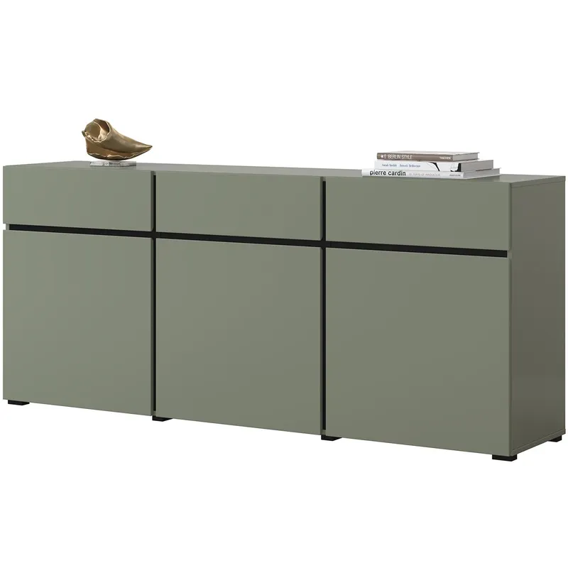 Komoda CROSI 43 Zielony / Czarny