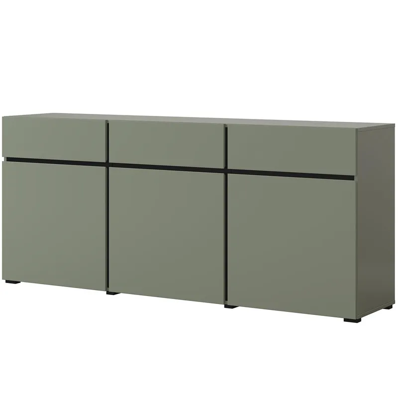 Komoda CROSI 43 Zielony / Czarny