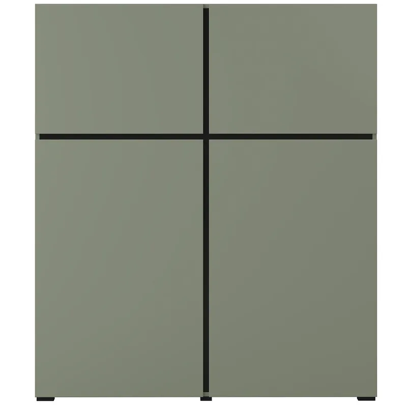 Komoda CROSI 76 Zielony / Czarny