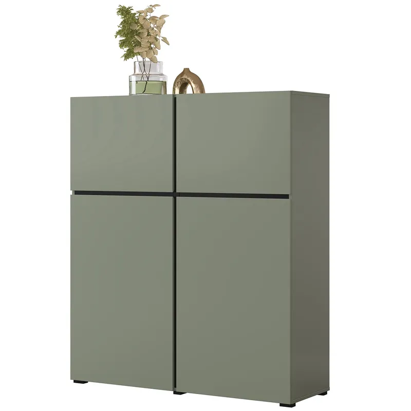 Komoda CROSI 76 Zielony / Czarny