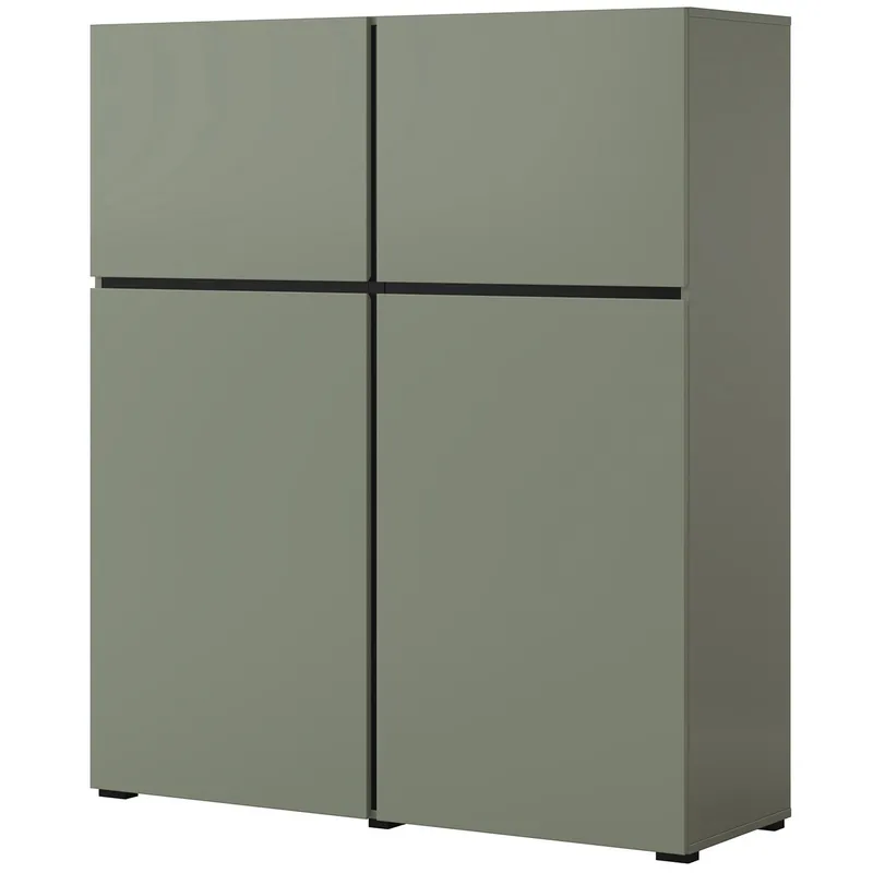 Komoda CROSI 76 Zielony / Czarny