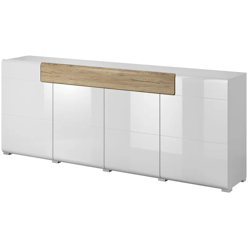 Komoda DELTO TL25 San Remo / Biały Połysk