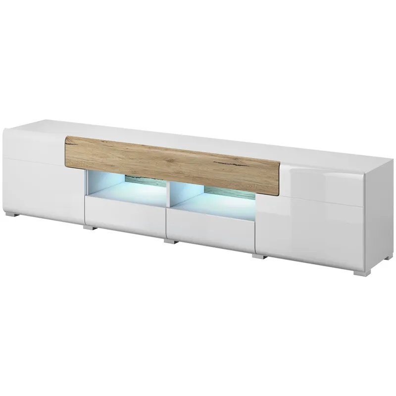 Komoda RTV DELTO TL40 San Remo / Biały Połysk