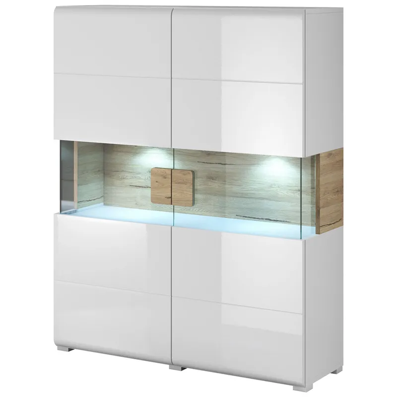 Komoda DELTO TL42 San Remo / Biały Połysk