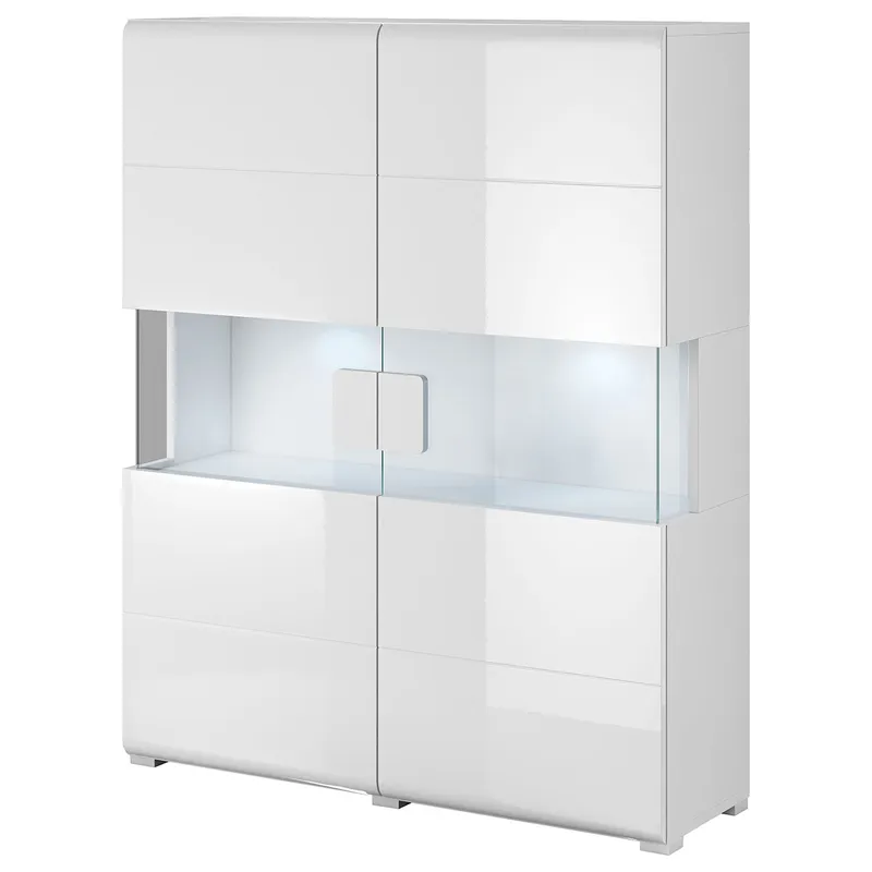 Komoda DELTO TL42 Biały / Biały Połysk