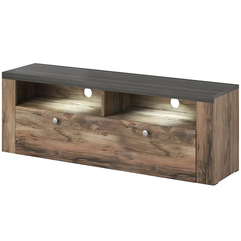 Komoda RTV LORAN LO41 Satin Nussbaum / Touchwood
