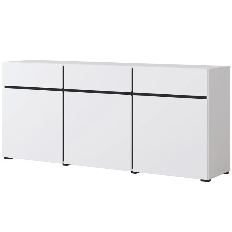 Komoda CROSI 43 Biały / Czarny
