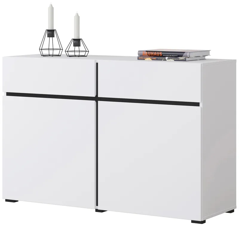 Komoda CROSI 45 Biały / Czarny