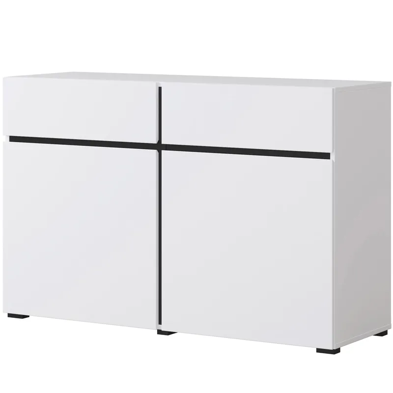 Komoda CROSI 45 Biały / Czarny
